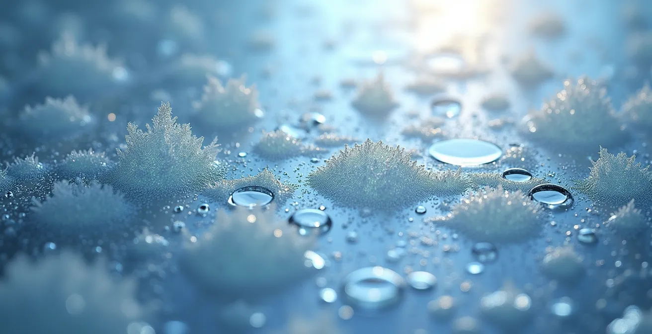 Infographie montrant les zones de température dans une armoire froide professionnelle