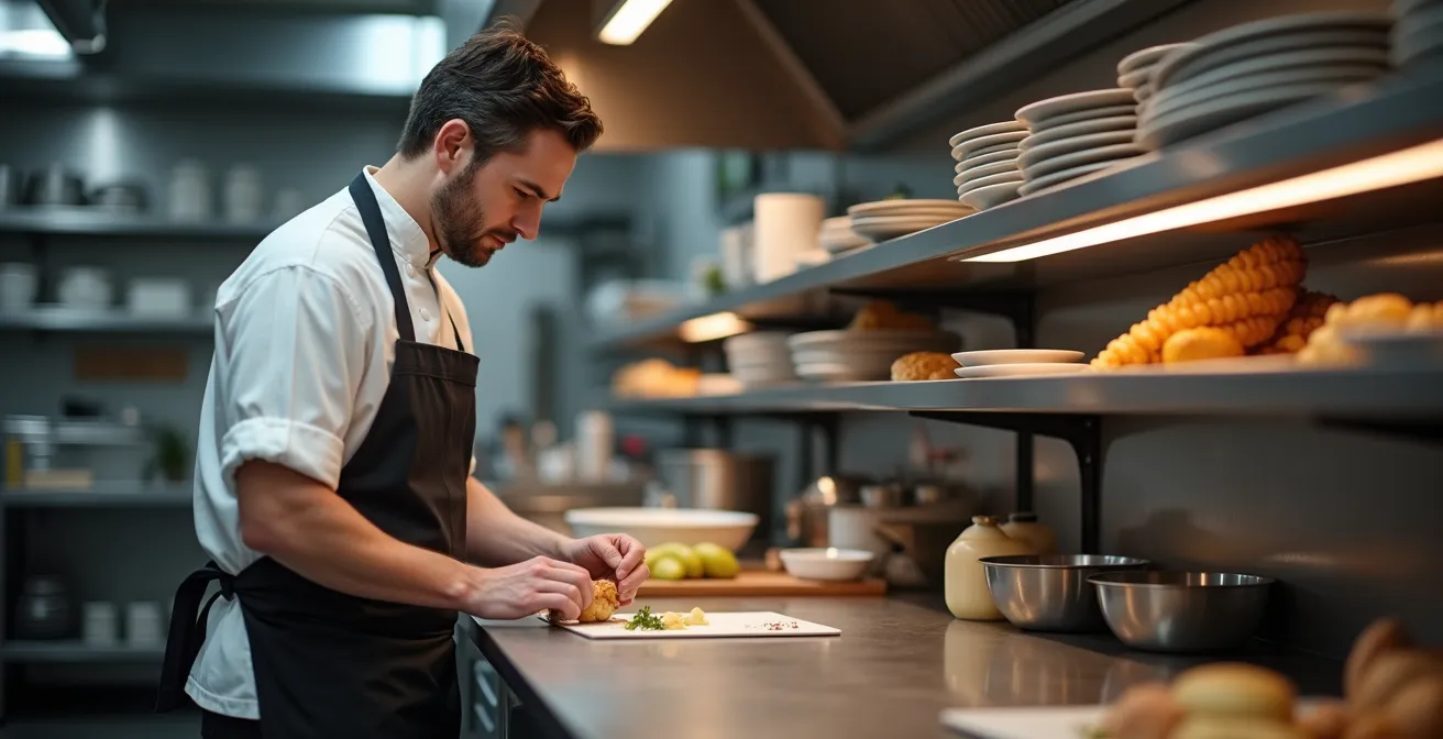 Plan de travail professionnel ajustable montrant différentes hauteurs adaptées aux tâches de pétrissage et de découpe