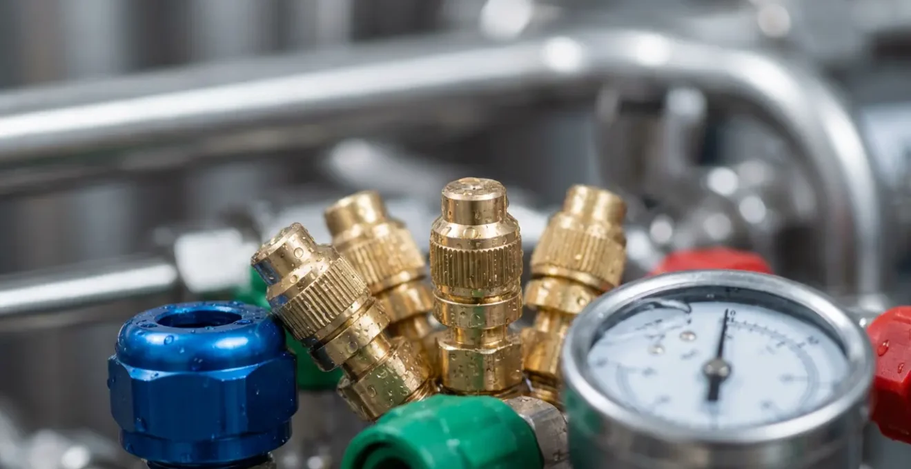 Système de dosage automatique avec buses de dilution et codes couleur